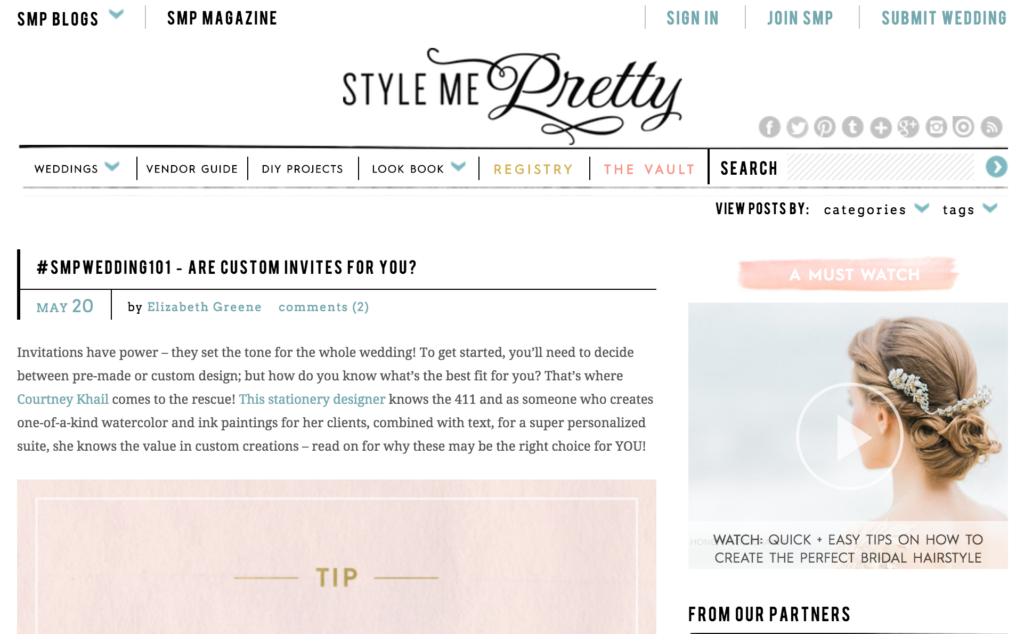 Top 10 wedding websites